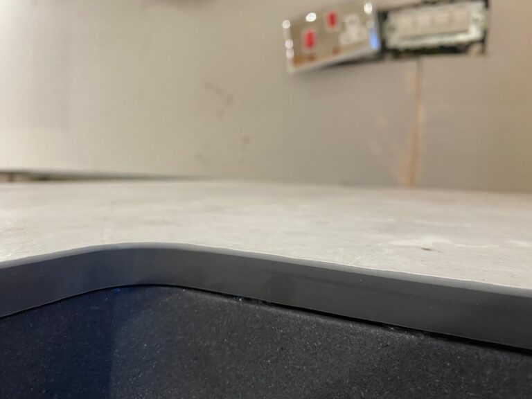 Compact laminate worktop with undermount sink in Poole