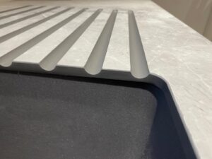 Compact laminate worktop with undermount sink in Poole