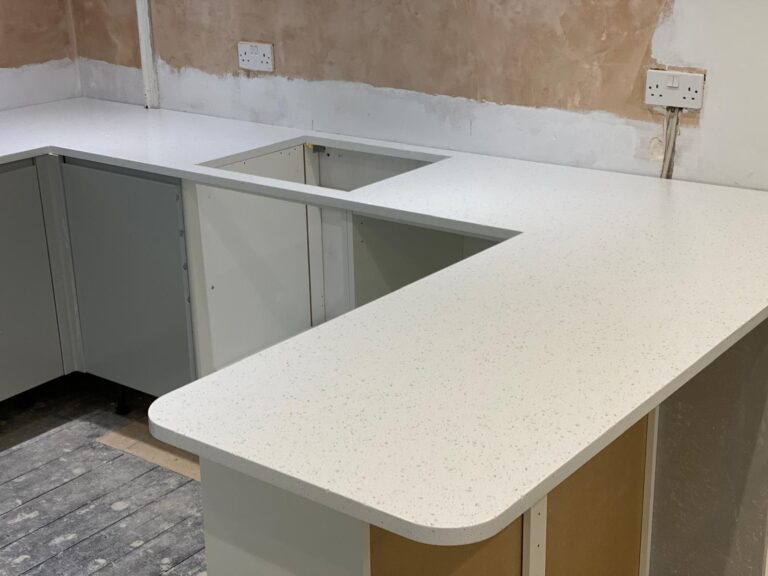 Solid surface Minerva worktop in Winchester