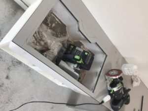 Compact laminate worktop with Belfast sink in Southampton