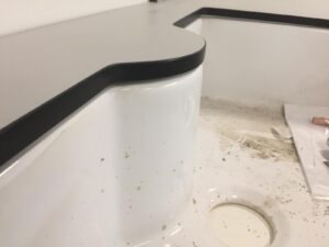 Compact laminate worktop with Belfast sink in Southampton